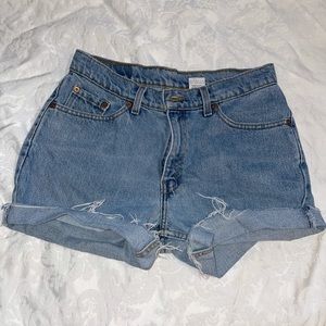 Levi’s vintage high Wasted denim shorts